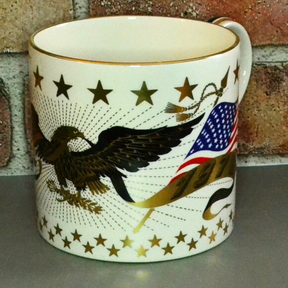 Wedgewood Bicentennial Mug Original Box Vintage America Celebration Decorative - Picture 2 of 11